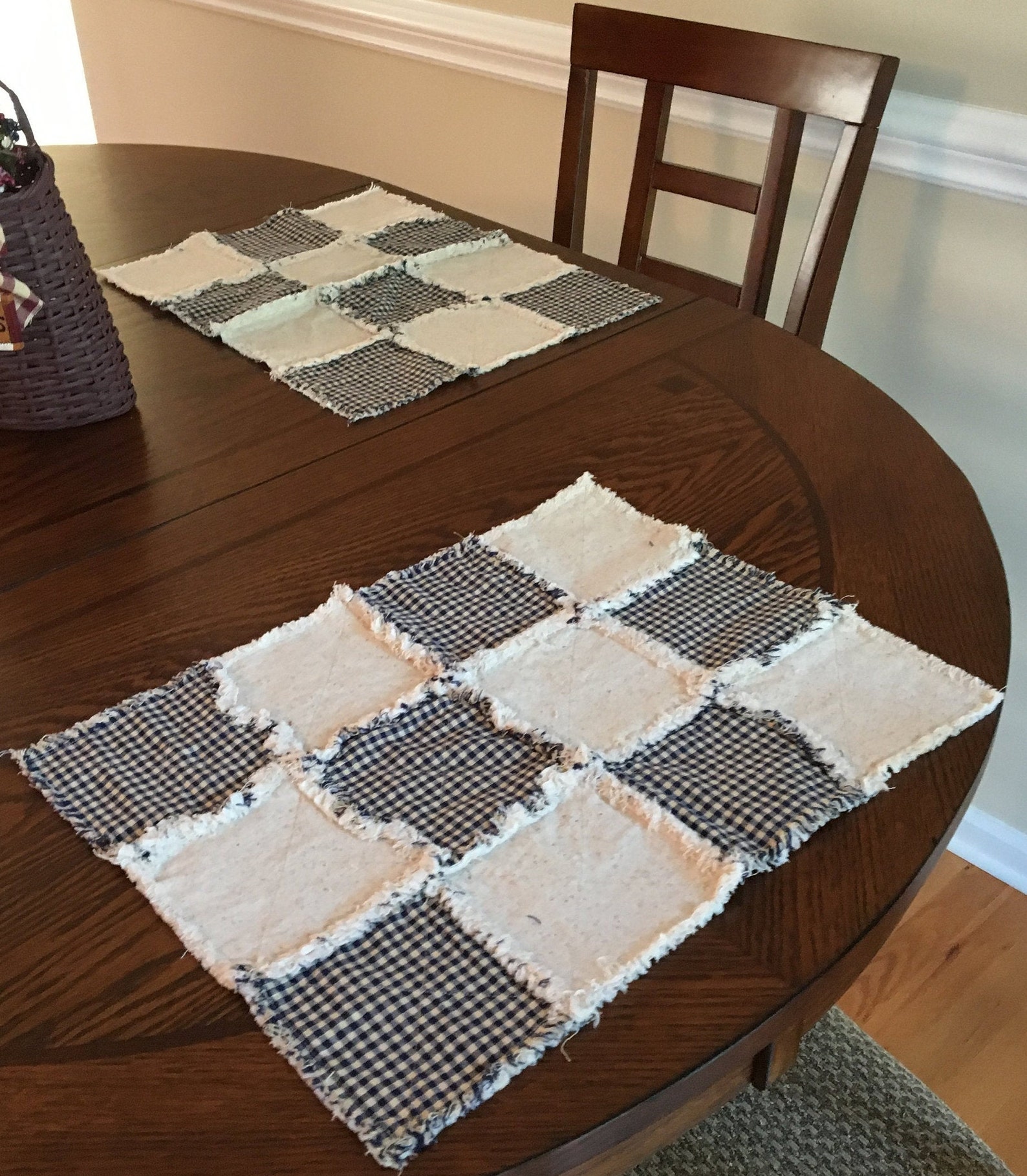 Set of 4 Primitive RagQuilt Placemats Country Placemats Etsy