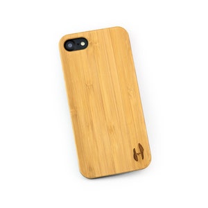 Echt houten hardcase hoesje iPhone 7/8 - Bamboe