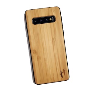 Houten TPU case, Samsung Galaxy S10 - Bamboe