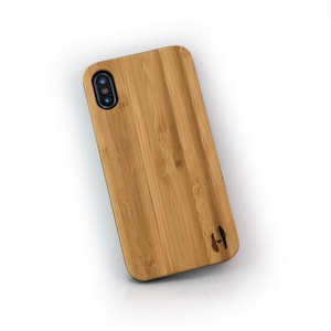 Echt houten hardcase hoesje iPhone X / XS - bamboe
