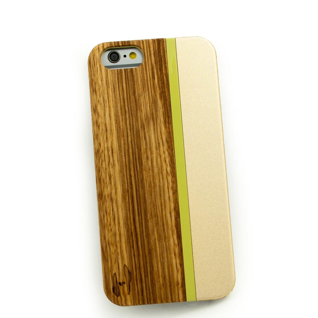 Wood Metal Design Case for Iphone 6: Zebrano Wood - Etsy