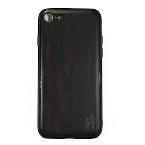 Wooden TPU case, iPhone SE 2020 - Padouk