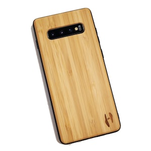 Houten TPU case, Samsung Galaxy S10 Plus - Bamboe