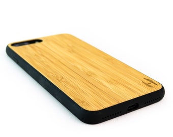 Hölzerne TPU Case, iPhone 7 + / 8 Plus-Bambus