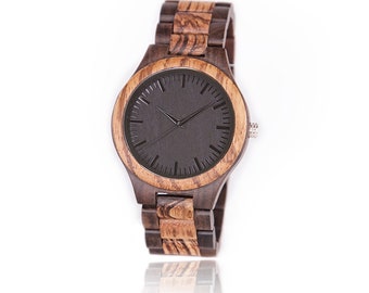 Hoentjen, reloj de madera – Galápagos (con movimiento Seiko)