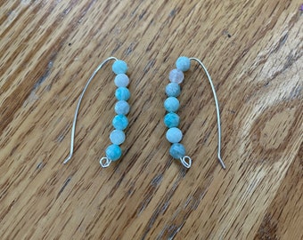 Gemstone Amazonite earrings