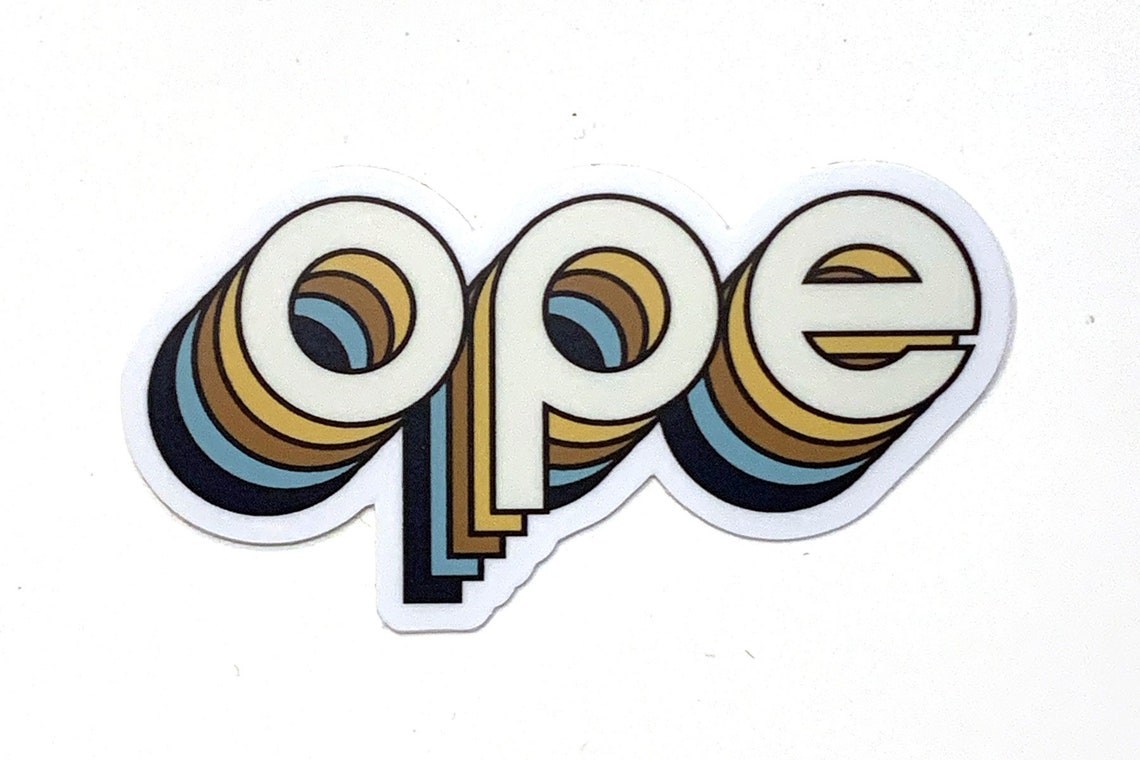 Ope! It's a Sticker! Nature Colorway. - Etsy