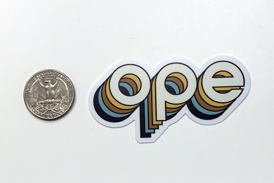 Ope! It's a Sticker! Nature Colorway. - Etsy