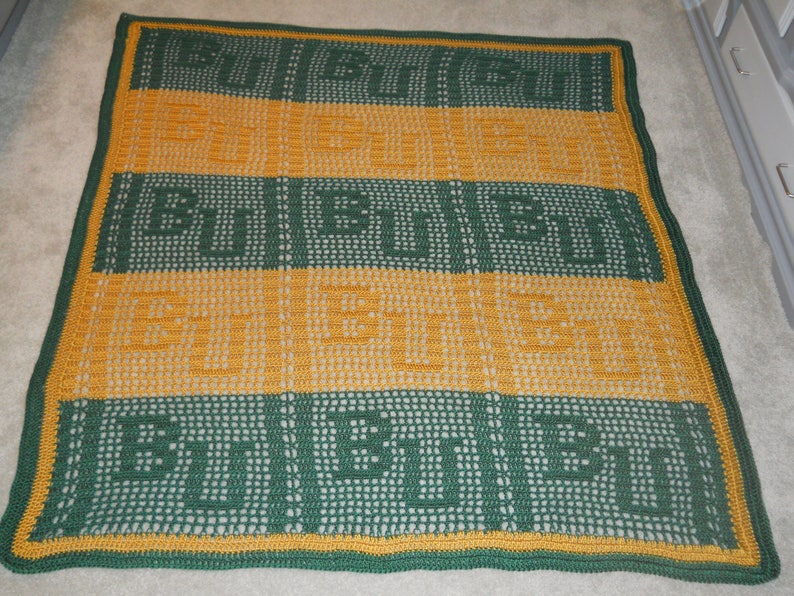 Personalized Initials AfghanBlanketThrow Crocheted Black /& Gold SchoolGraduationRetirementAnniversarySport TeamHouse WarmingEtc