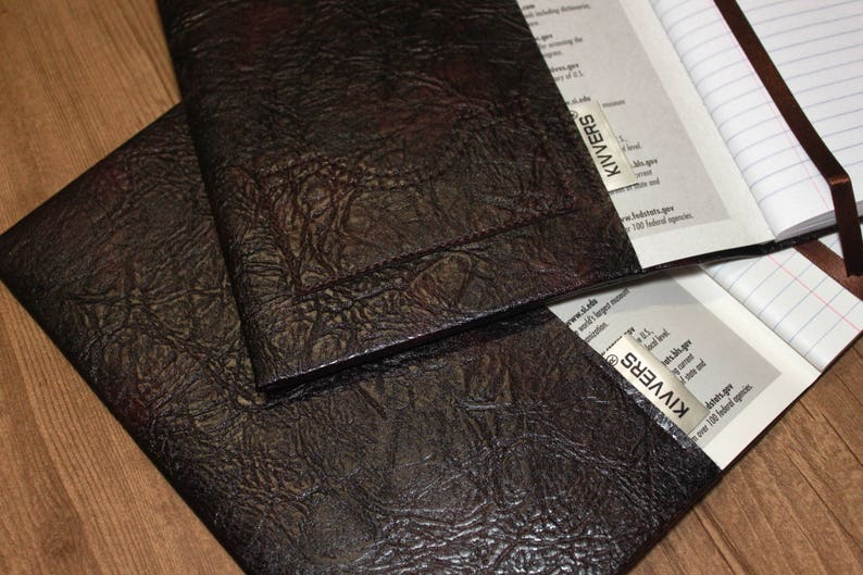 Vegan Faux Leather Composition Book Cover In Burnished Buffalo Vegan Faux Leather Composition Book Cover In Burnished Buffalo Image 0