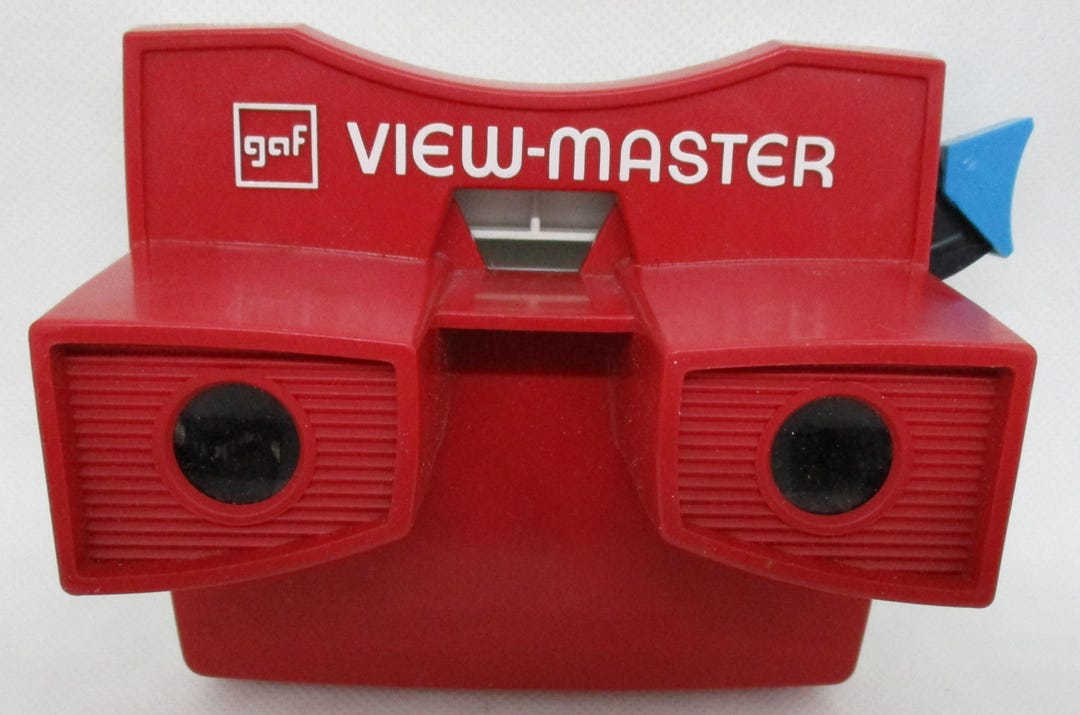 Rectangular View Master View-master Viewer Model G Red and White - Etsy