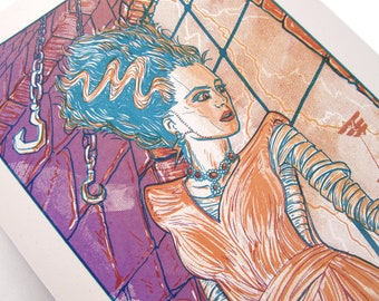 Bride of Frankenstein—Sunrise Edition—Screen Print