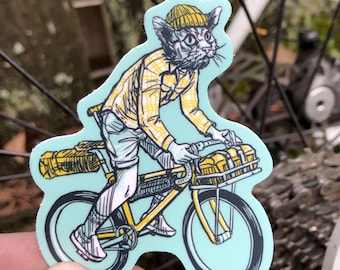 Alley Cat Bike Packing—3" Vinyl Sticker