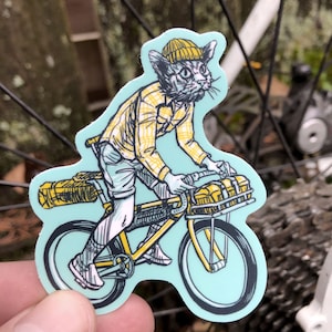 Alley Cat Bike Packing—3" Vinyl Sticker