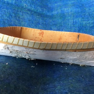 White side out Birch bark Tray