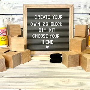 Baby Shower Activity - Customize Your Own DIY Block Kit - Decorate A Block - Baby Shower Craft - Baby Boy - Baby Girl - Gender Neutral