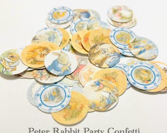Peter Rabbit Table Confetti - 200 Baby Shower Confetti - Table Decoration - Benjamin Bunny - Gender Neutral Shower - Peter Rabbit Shower
