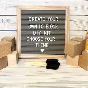 Baby Shower Activity - Customize Your Own DIY Block Kit - Decorate A Block - Baby Shower Craft - Baby Boy - Baby Girl - Gender Neutral