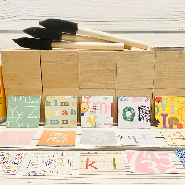 Wooden Baby Blocks Centerpieces Etsy