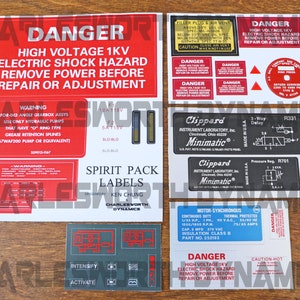 SPIRIT 80% Proton Pack & Wand Labels