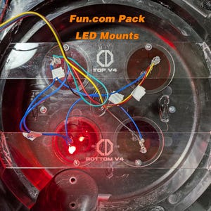 Fun Pack Cyclotron LED Mounts - Proton Pack