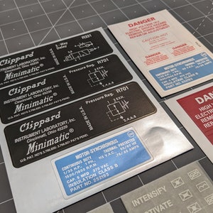 FULL SIZE Proton Pack & Wand Labels with Dry Transfers image 4