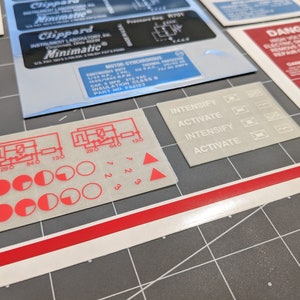 FULL SIZE Proton Pack & Wand Labels with Dry Transfers image 7