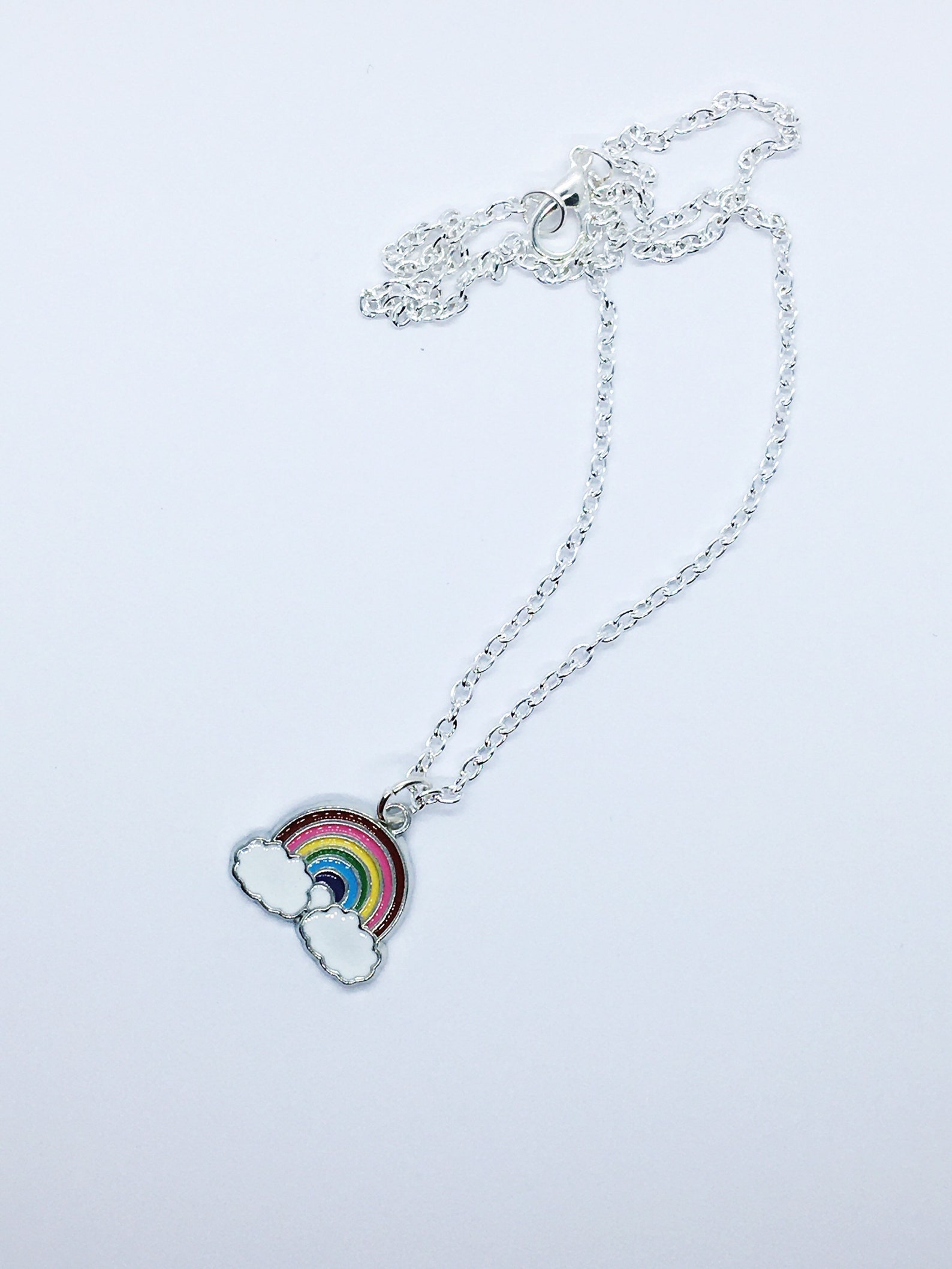 Rainbow Charm Necklace Kids Jewellery Childrens Necklace - Etsy UK