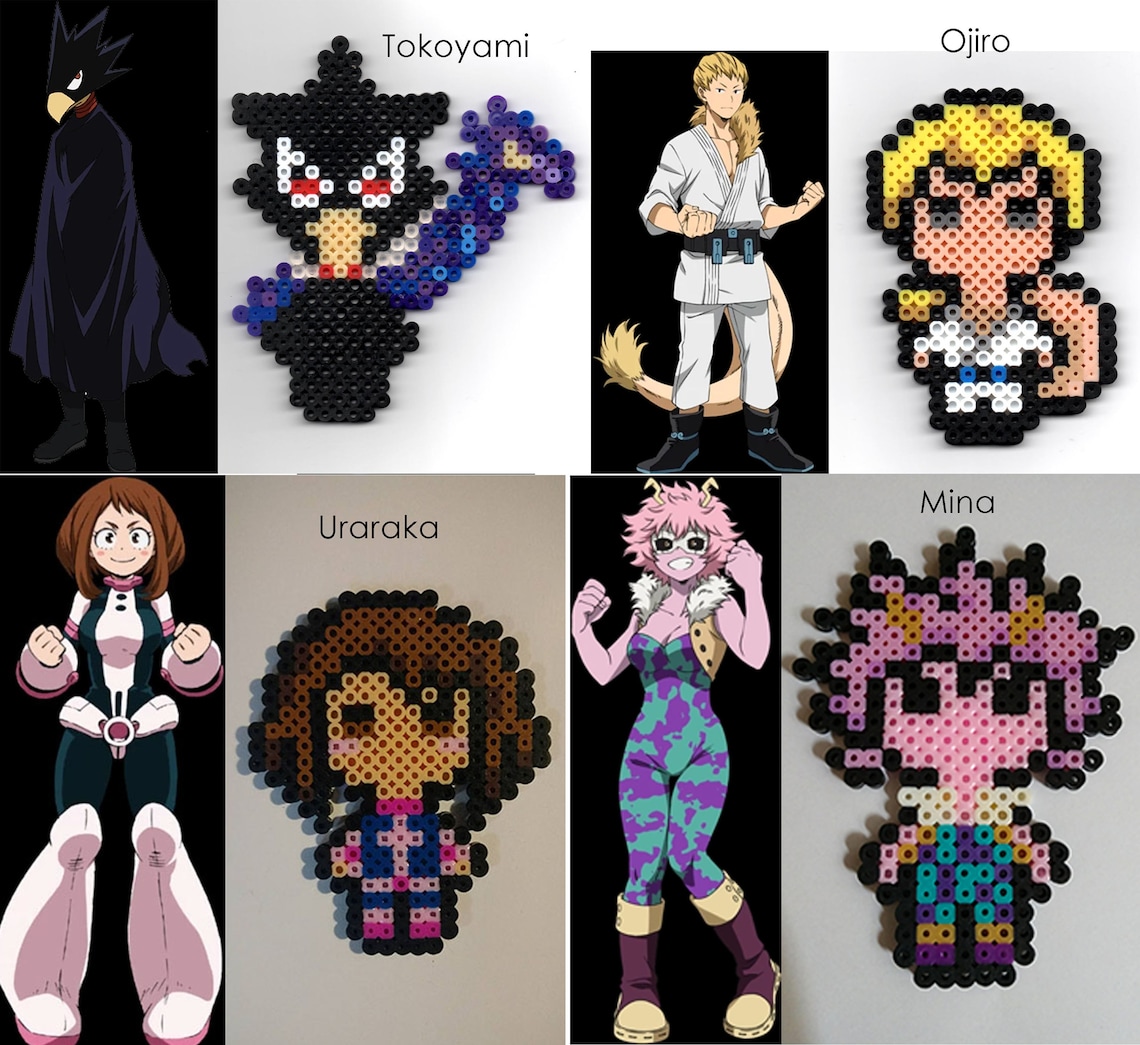 My Hero Academia Perler Bead Designs Etsy