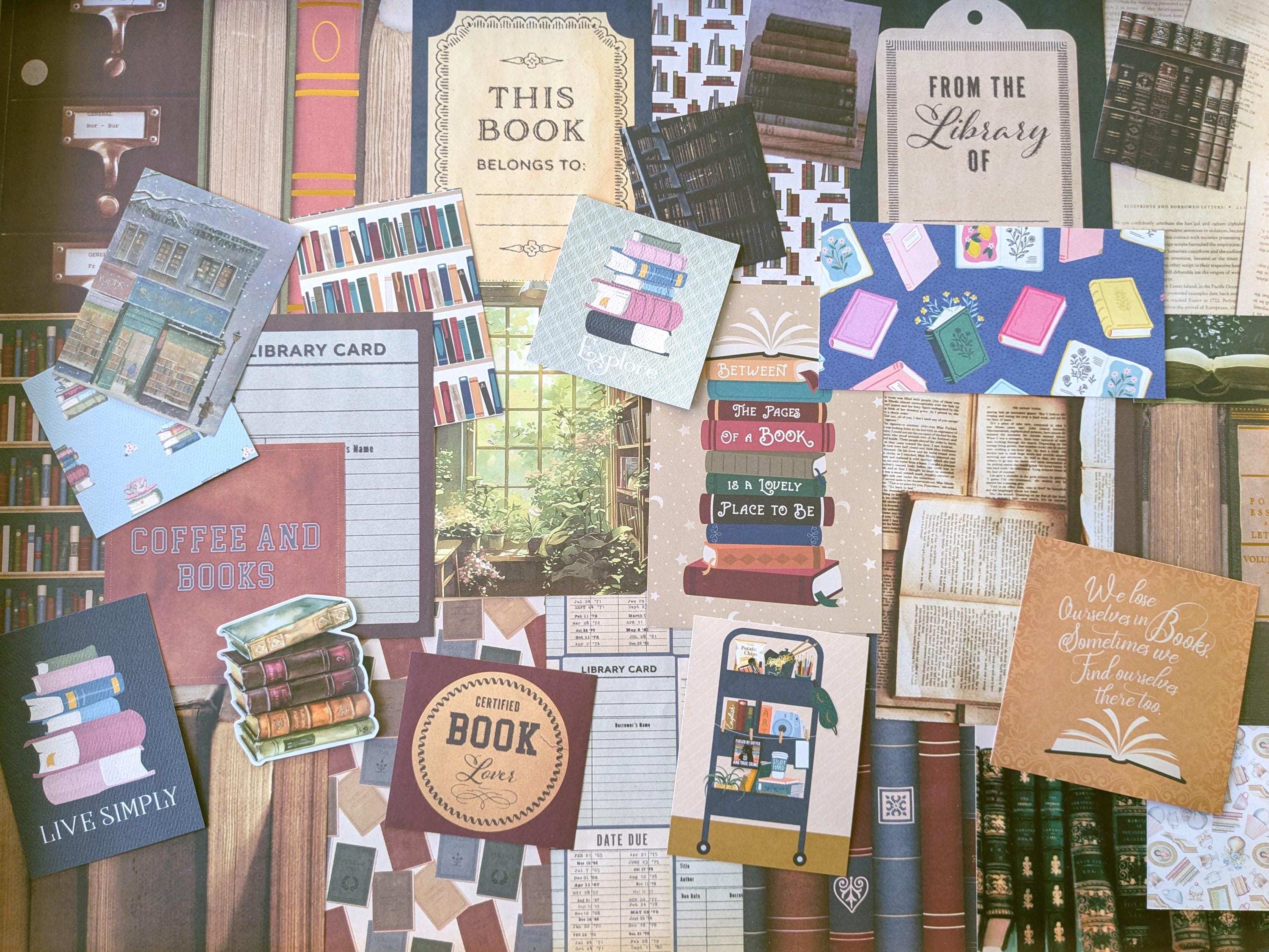 Book Themed Stationery Kit. Reading Journal Kit With Stickers, Washi ...