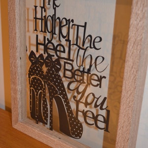 the higher the heel paper cut template PERSONAL USE ONLY image 5