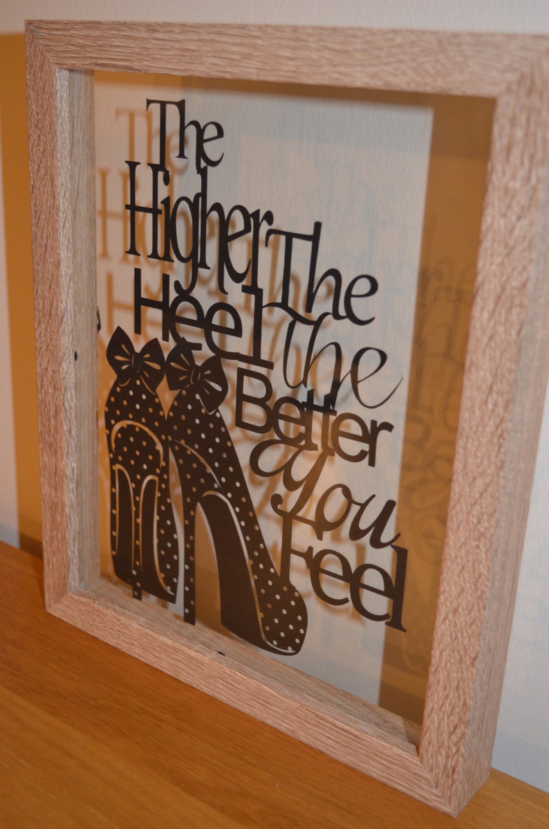 the higher the heel paper cut template PERSONAL USE ONLY image 5