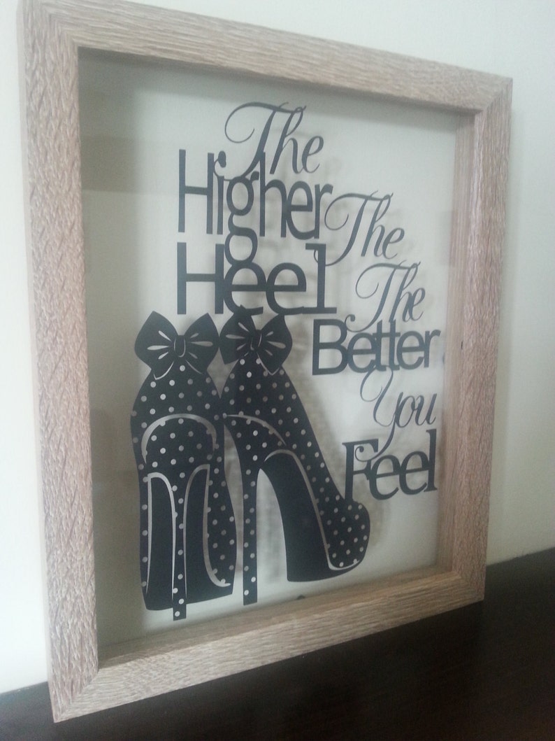 the higher the heel paper cut template PERSONAL USE ONLY image 1