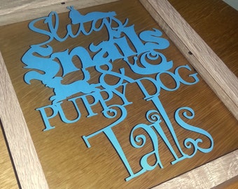 slugs, snails and puppy dog tails paper cut template PERSONAL USE ONLY