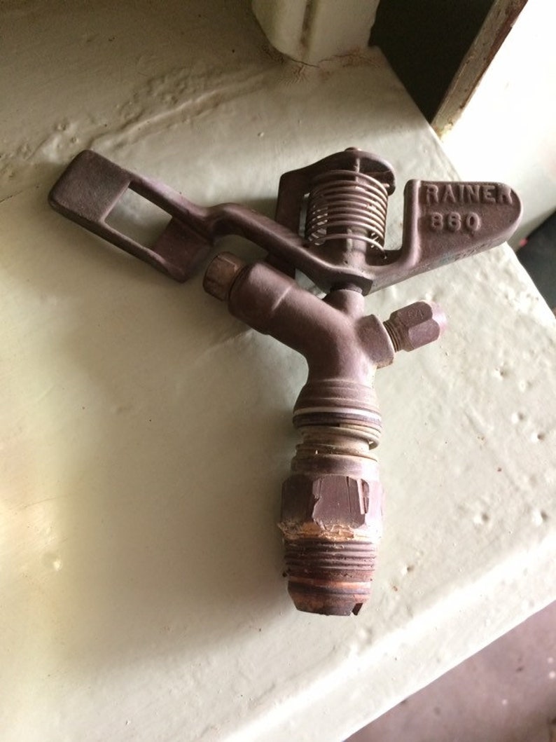 Vintage Brass Buckner Lawn Sprinkler Head Rainer 880 Etsy