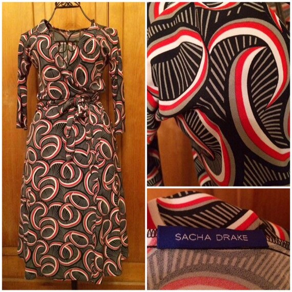 sacha drake wrap dress