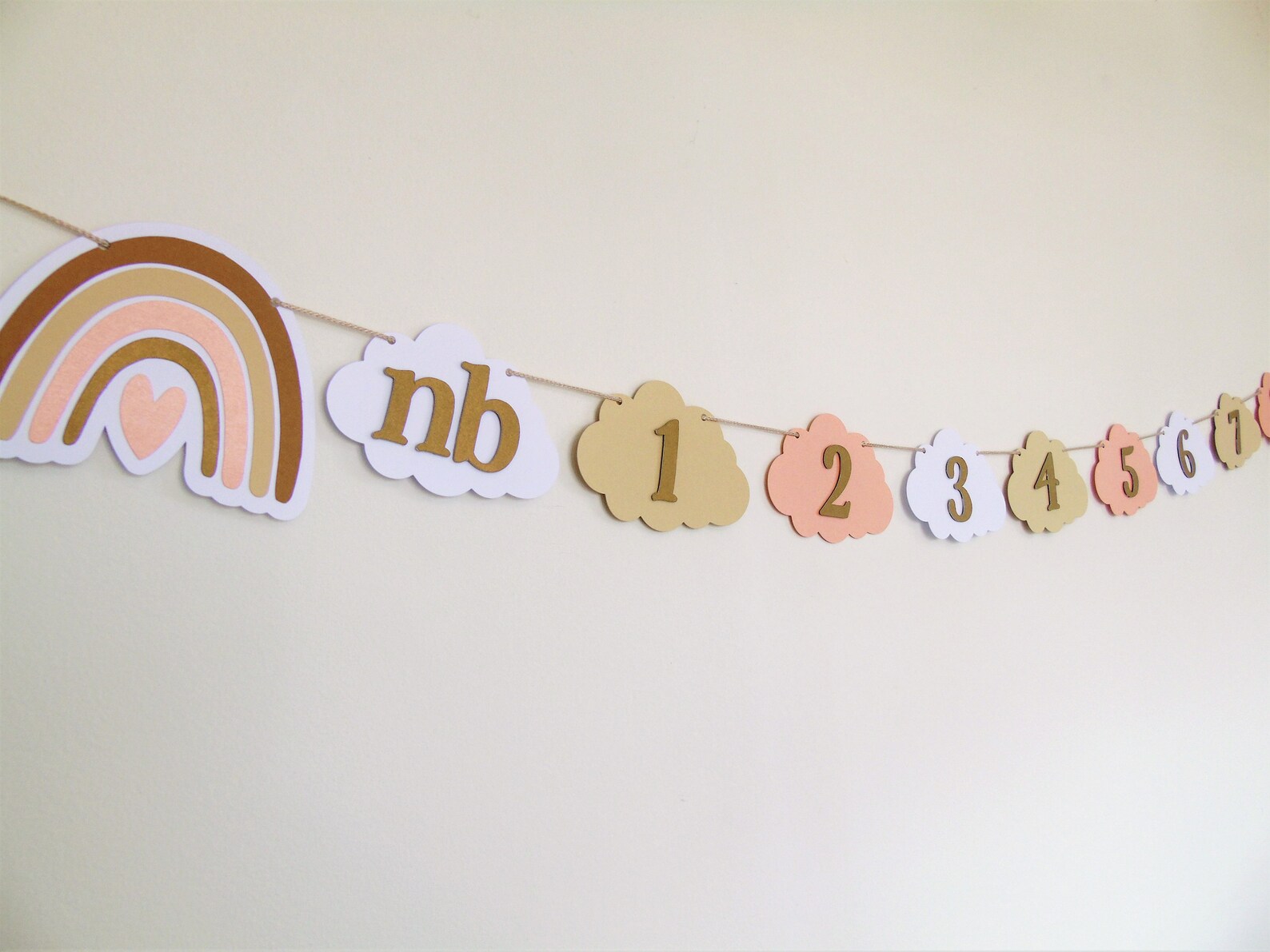 1 12 monate girlande