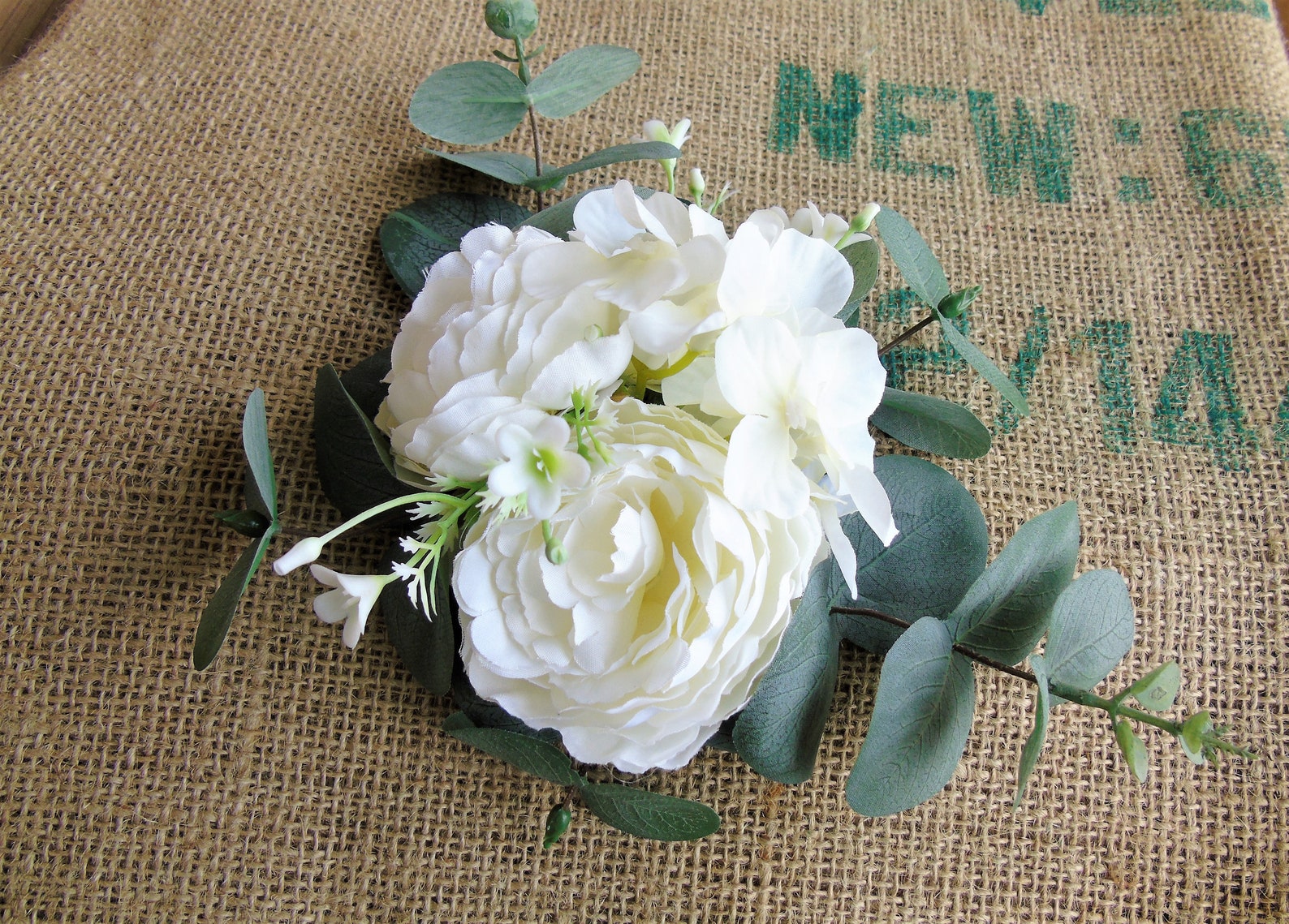 eucalyptus wedding cake topper