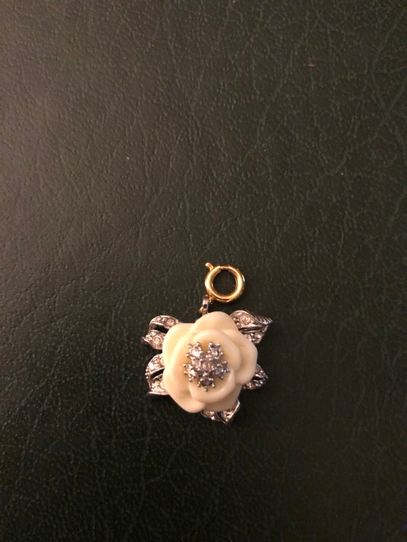 Vintage Nolan Miller No Regret Rose Charm/Pendant - image 2