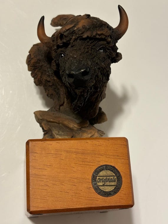 希少 Mill Creek Studio バッファロー 置物 245$ 【公式通販】