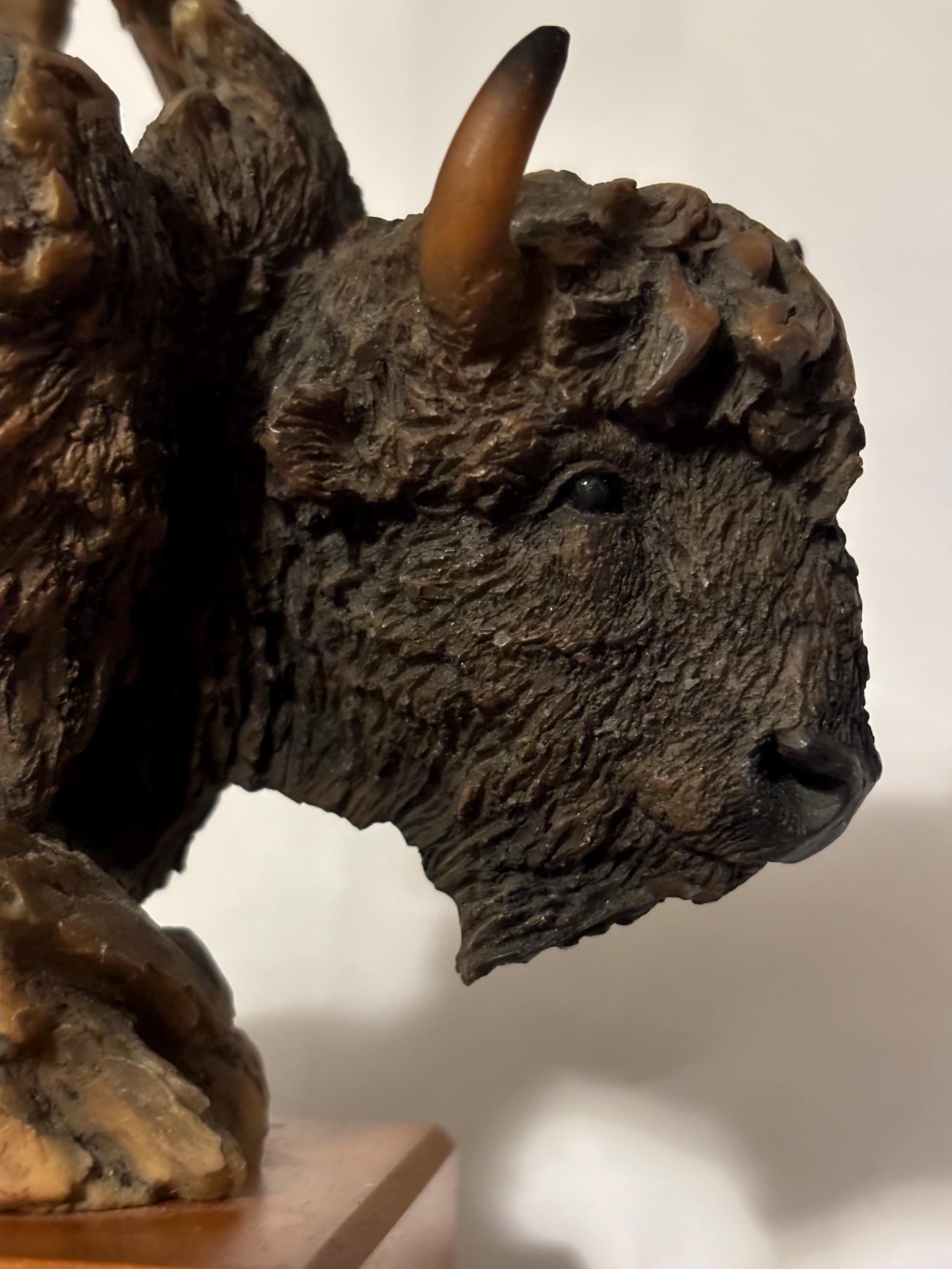 希少 Mill Creek Studio バッファロー 置物 245$ 【公式通販】