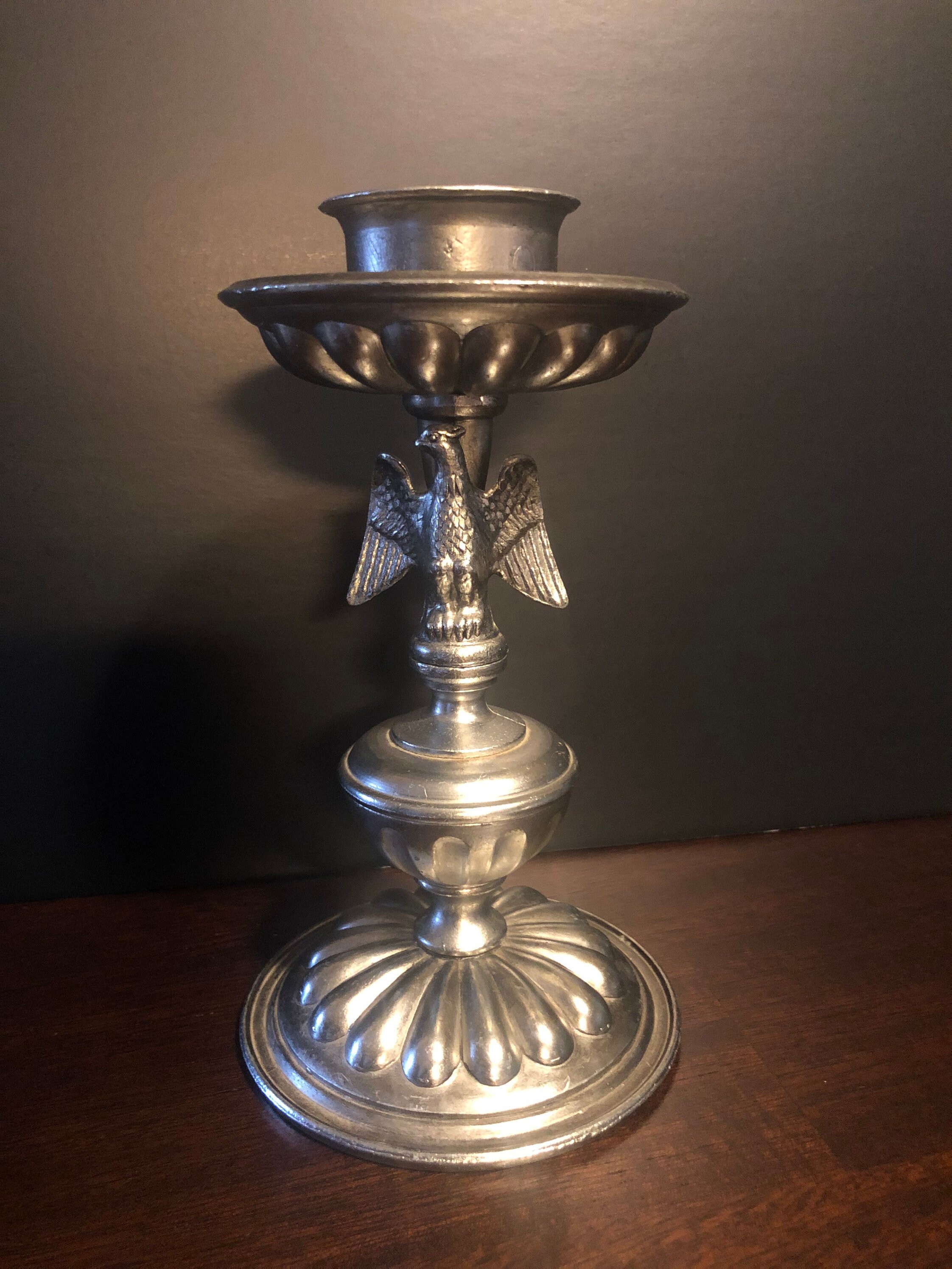 Vintage Dilly American Eagle Pewter Candle Holder - Etsy