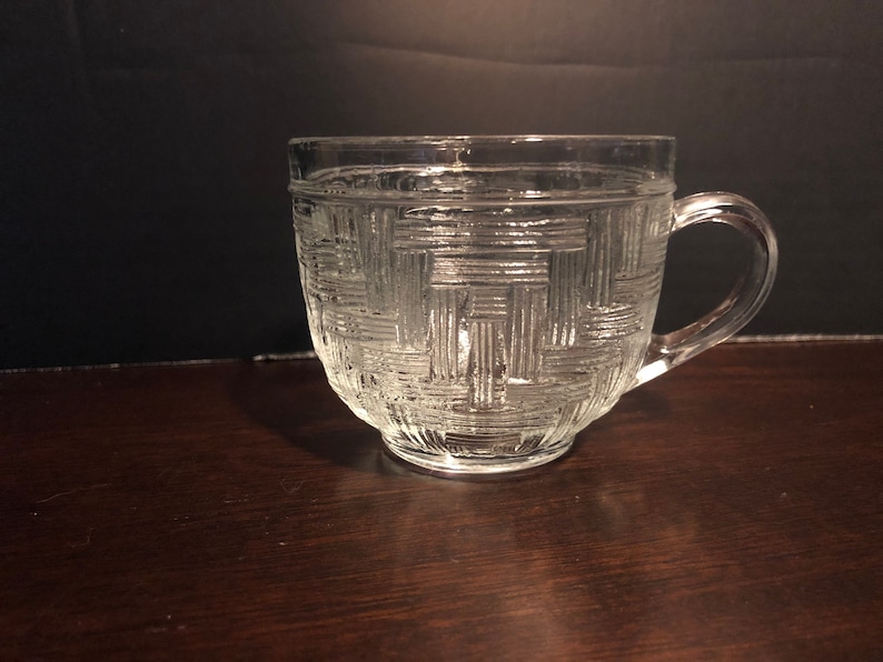Vintage Basket Weave Tea Glass