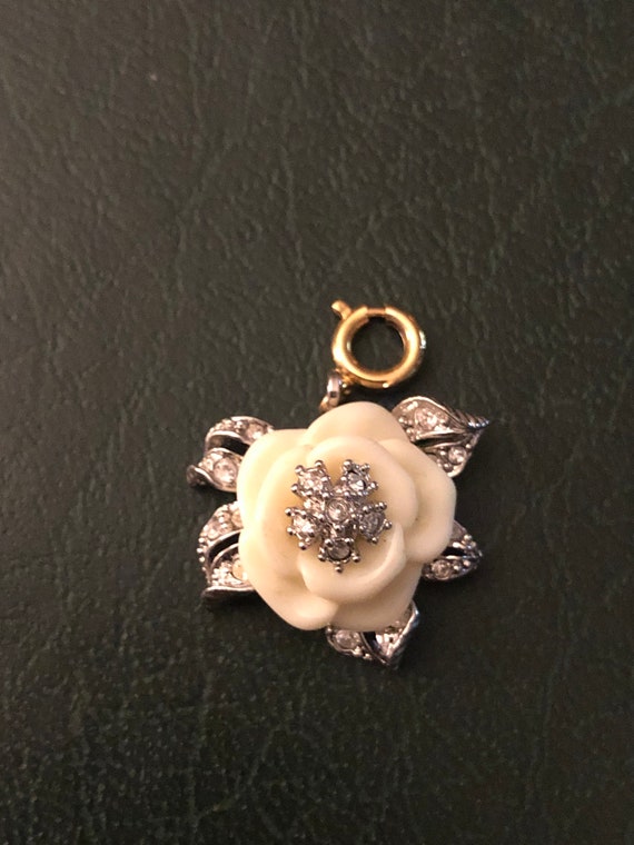 Vintage Nolan Miller No Regret Rose Charm/Pendant - image 1