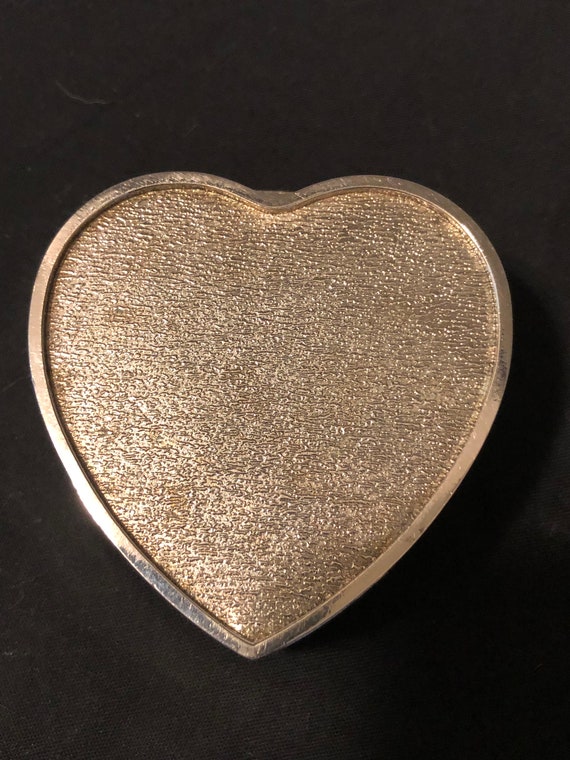 Heart Shaped Silver Plated Ring Box - image 6