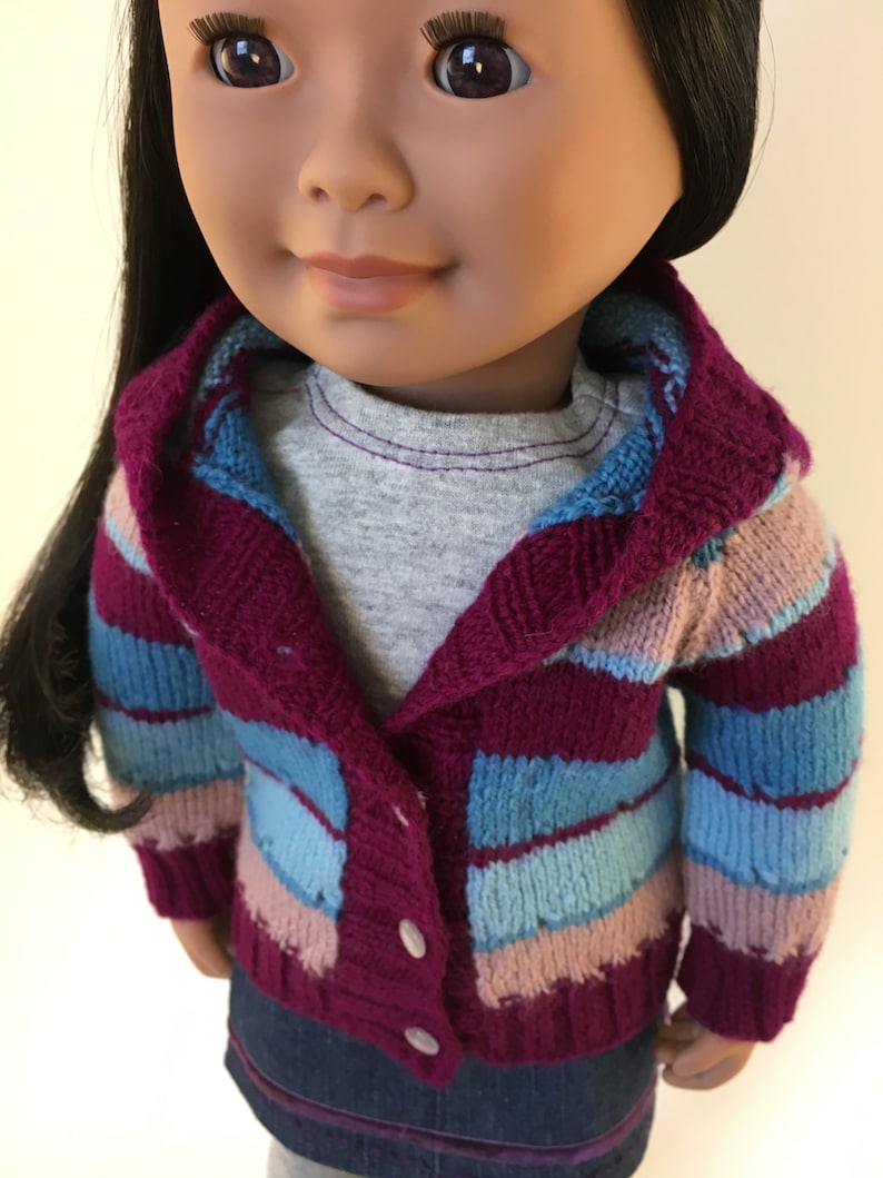 American girl doll hoodie sweater knitting pattern Etsy