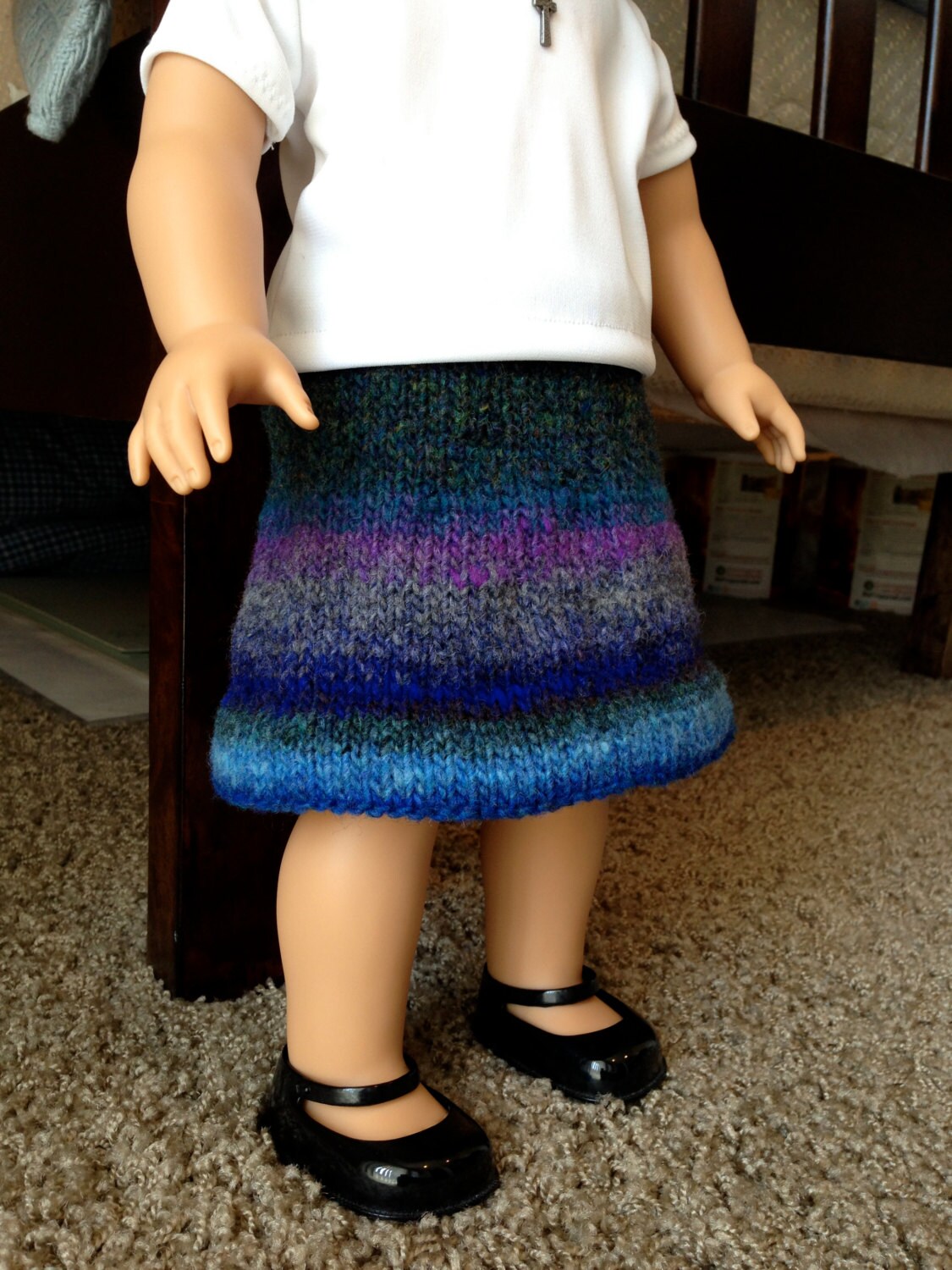 American Girl doll school skirt pdf knitting pattern Etsy