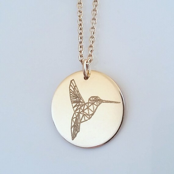 Hummingbird Necklace Gold Hummingbird 