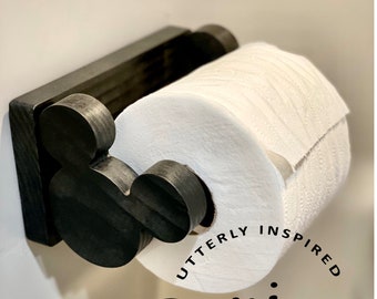 Wall Mount Mouse Inspired Toilet Paper Holder