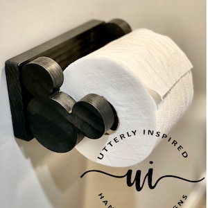 Wall Mount Mouse Inspired Toilet Paper Holder